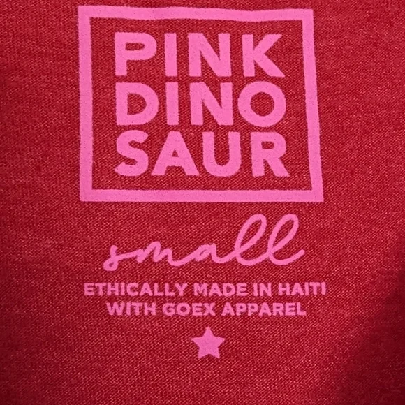 Pink Dinosaur Boutique Women's Small Red Gold Foil Kansas City T-shirt - Picture 3 of 6